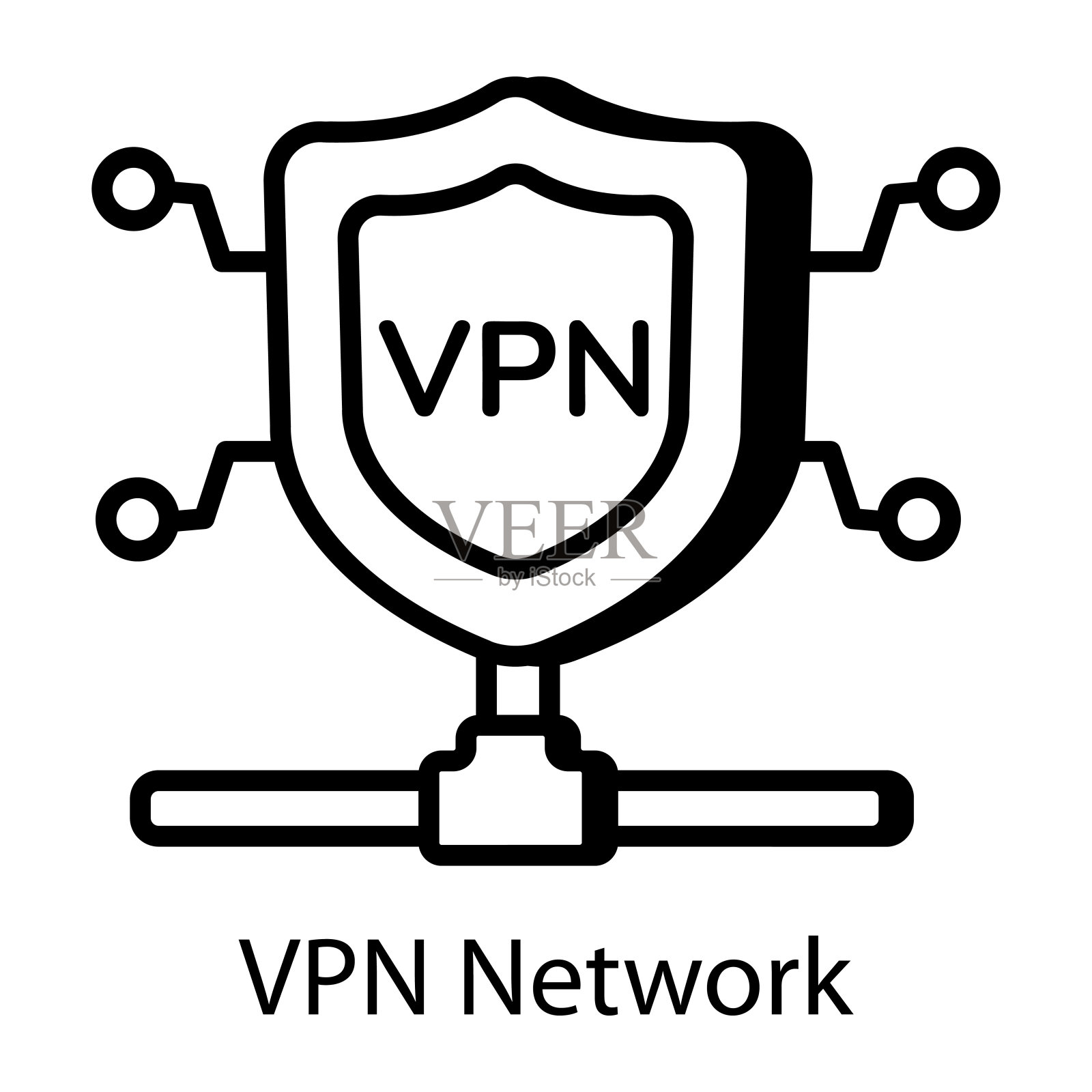VPN网络插画图片素材