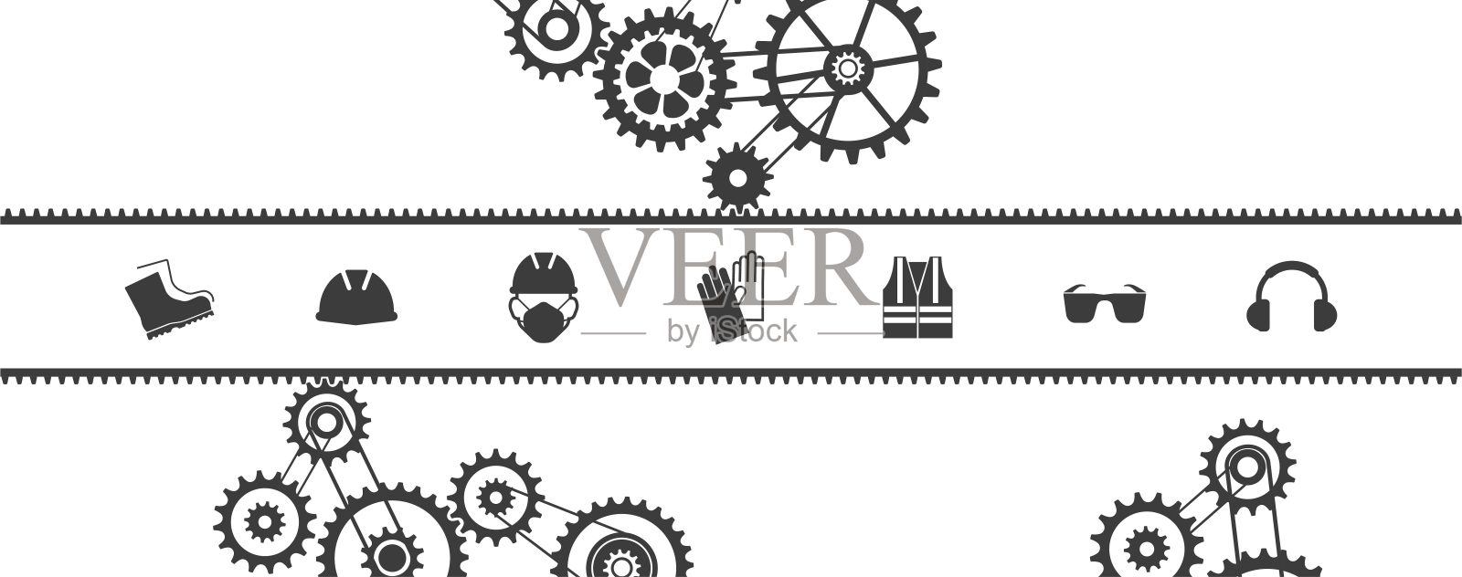 安全生产标志插画图片素材