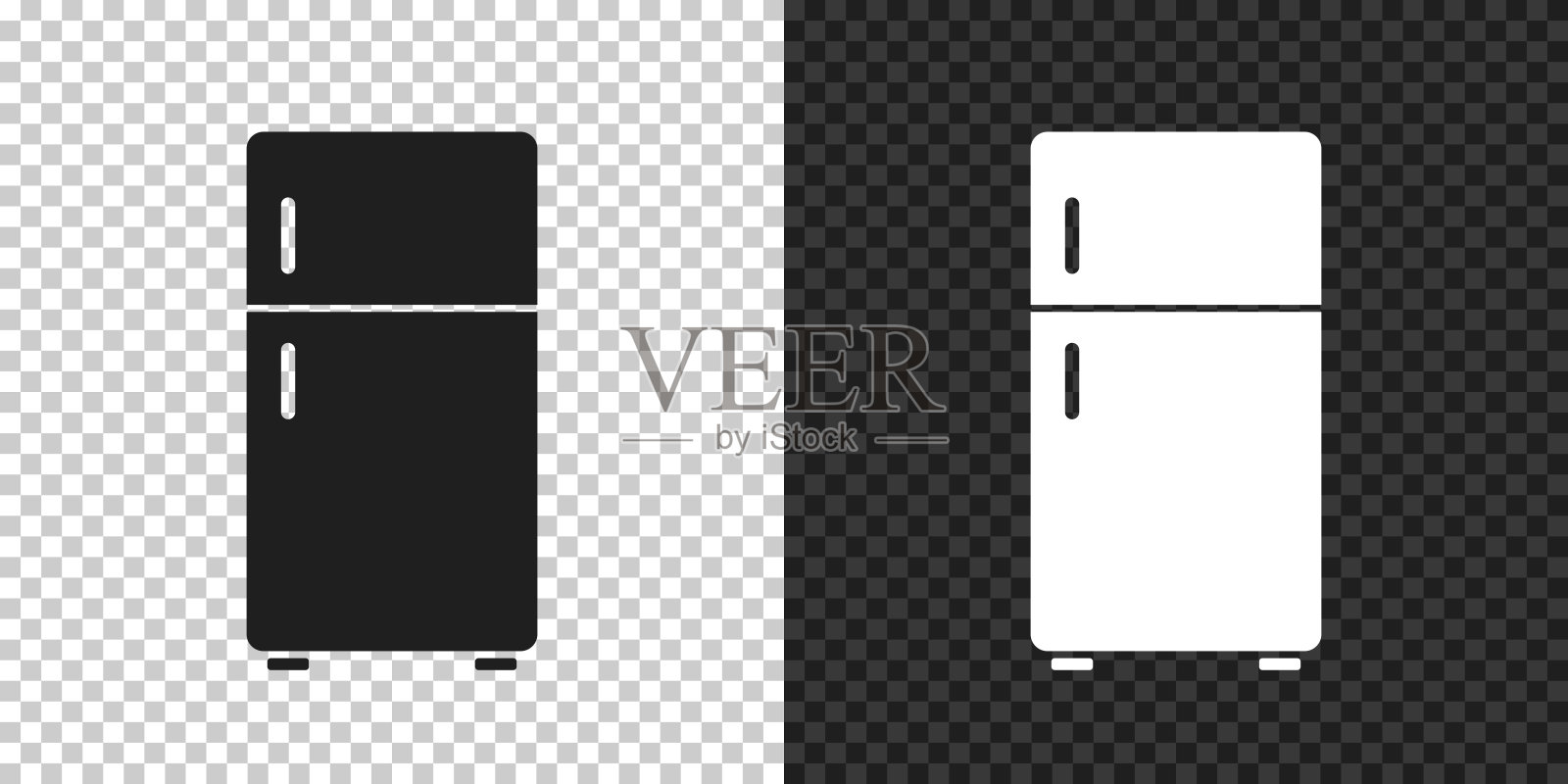 冰箱。空白背景上的设计图标插画图片素材