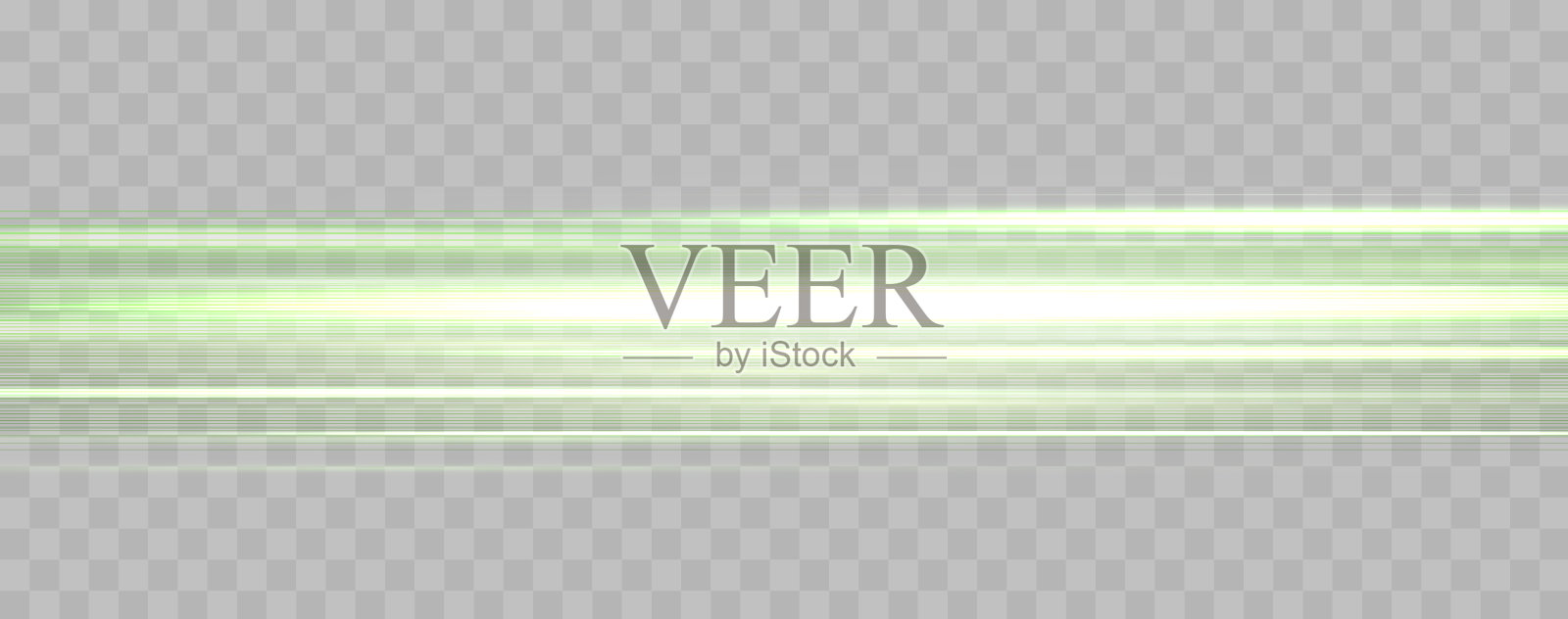 速度射线，速度光霓虹灯流，放大运动效果，绿色辉光速度线，彩色光迹，条纹。抽象背景，矢量插图。插画图片素材