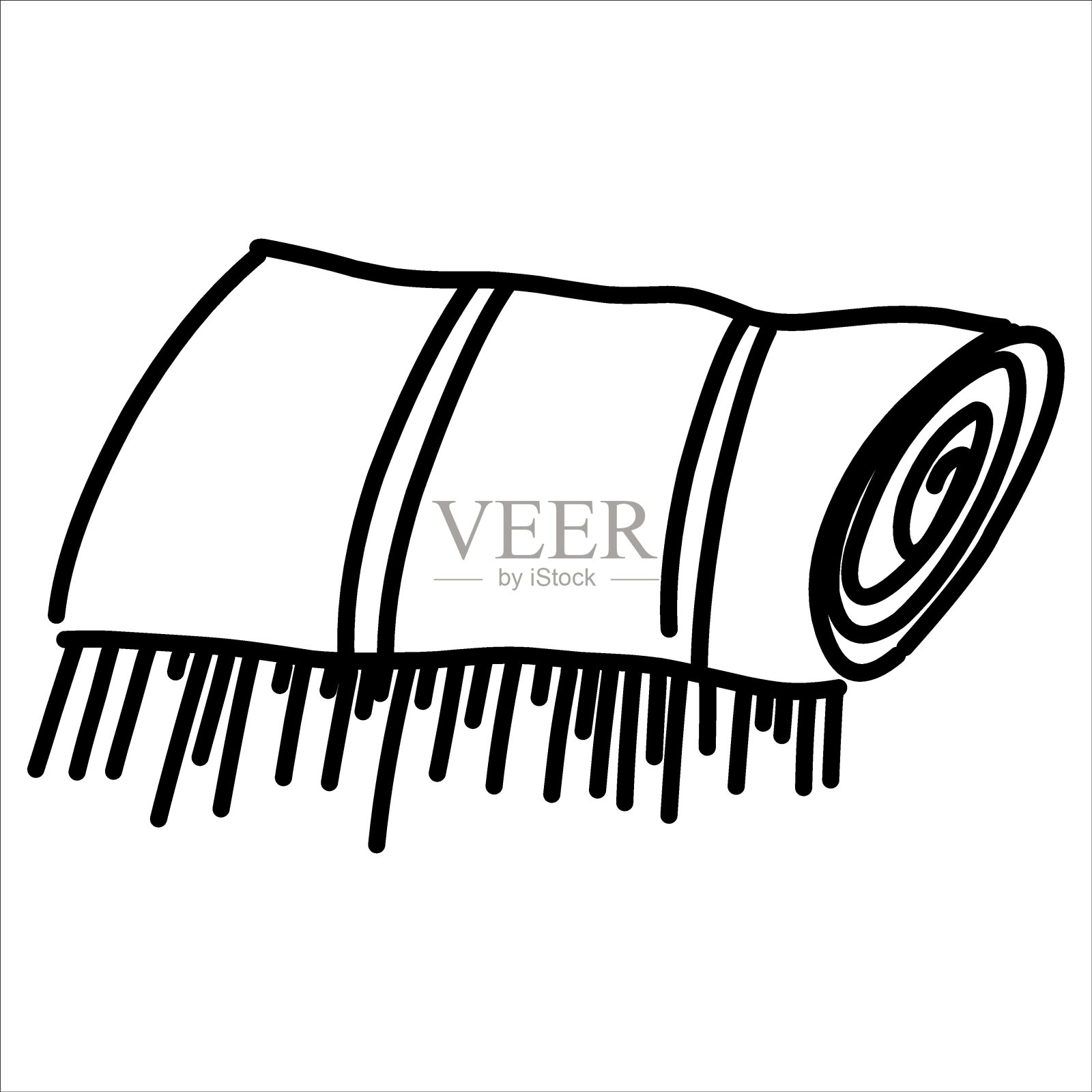 毯子矢量图插画图片素材