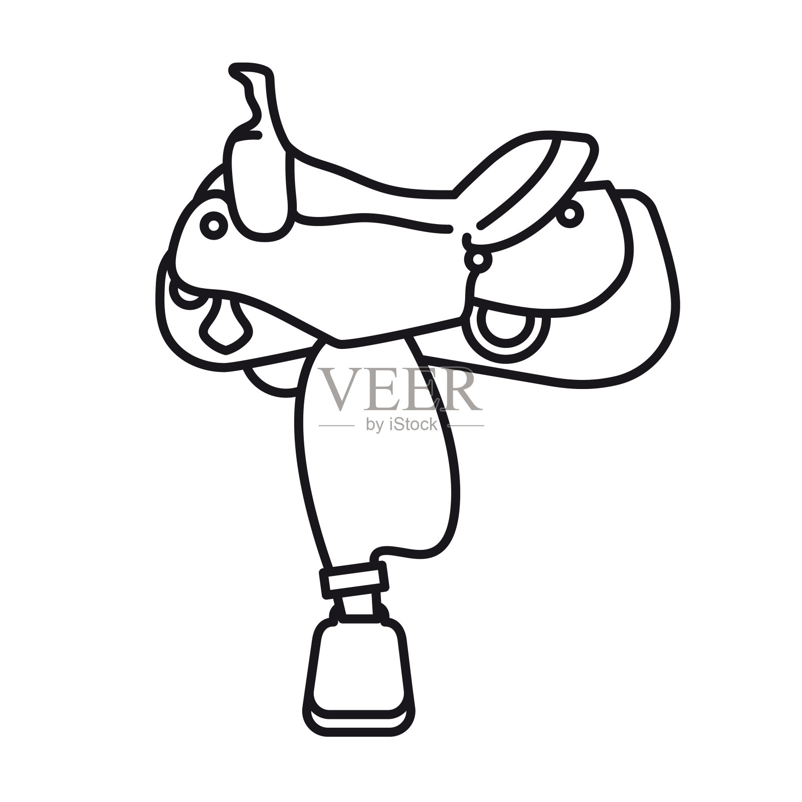 西鞍矢量线图标插画图片素材