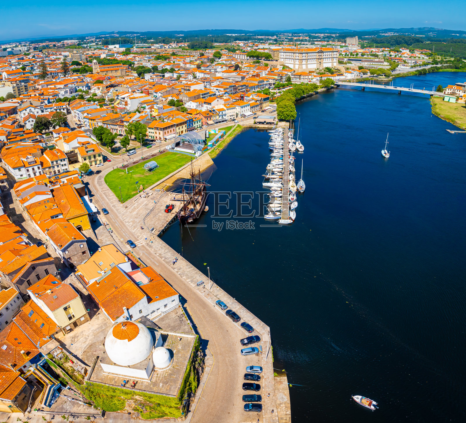 孔戴村，葡萄牙北部地区的一个自治市照片摄影图片
