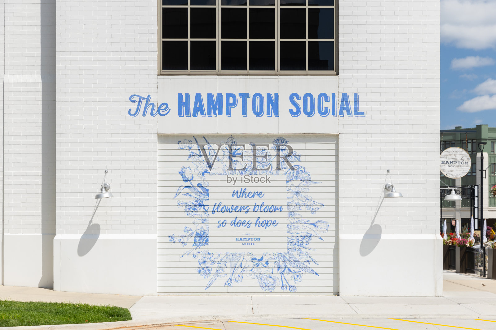 伊利诺伊州伯尔里奇的汉普顿社交俱乐部。照片摄影图片