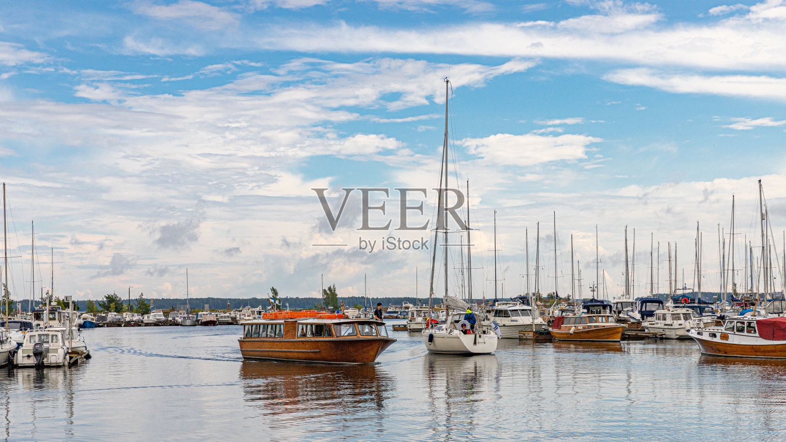 芬兰科特卡港。照片摄影图片