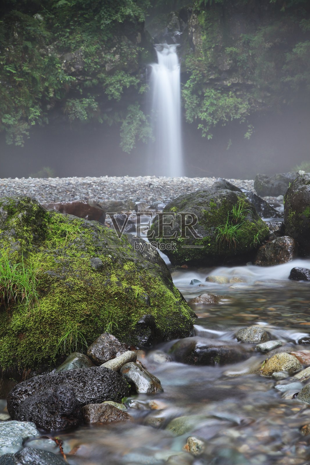 静冈县富士宫市金坝瀑布照片摄影图片