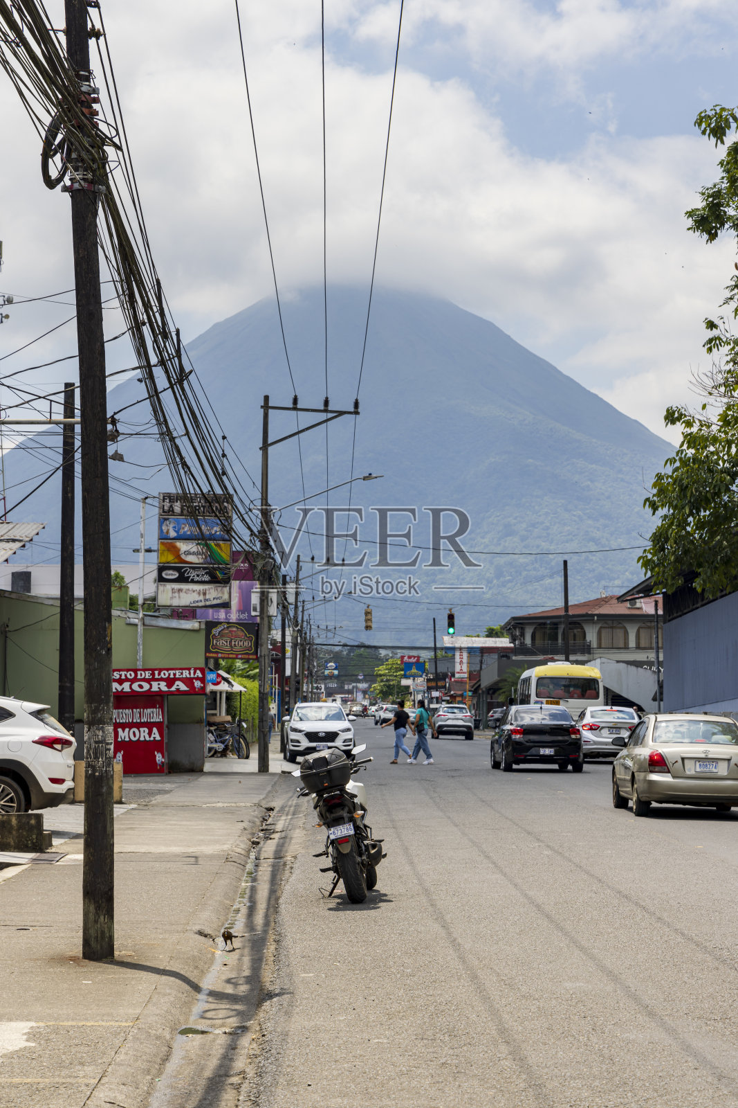 哥斯达黎加拉福图纳的街景照片摄影图片