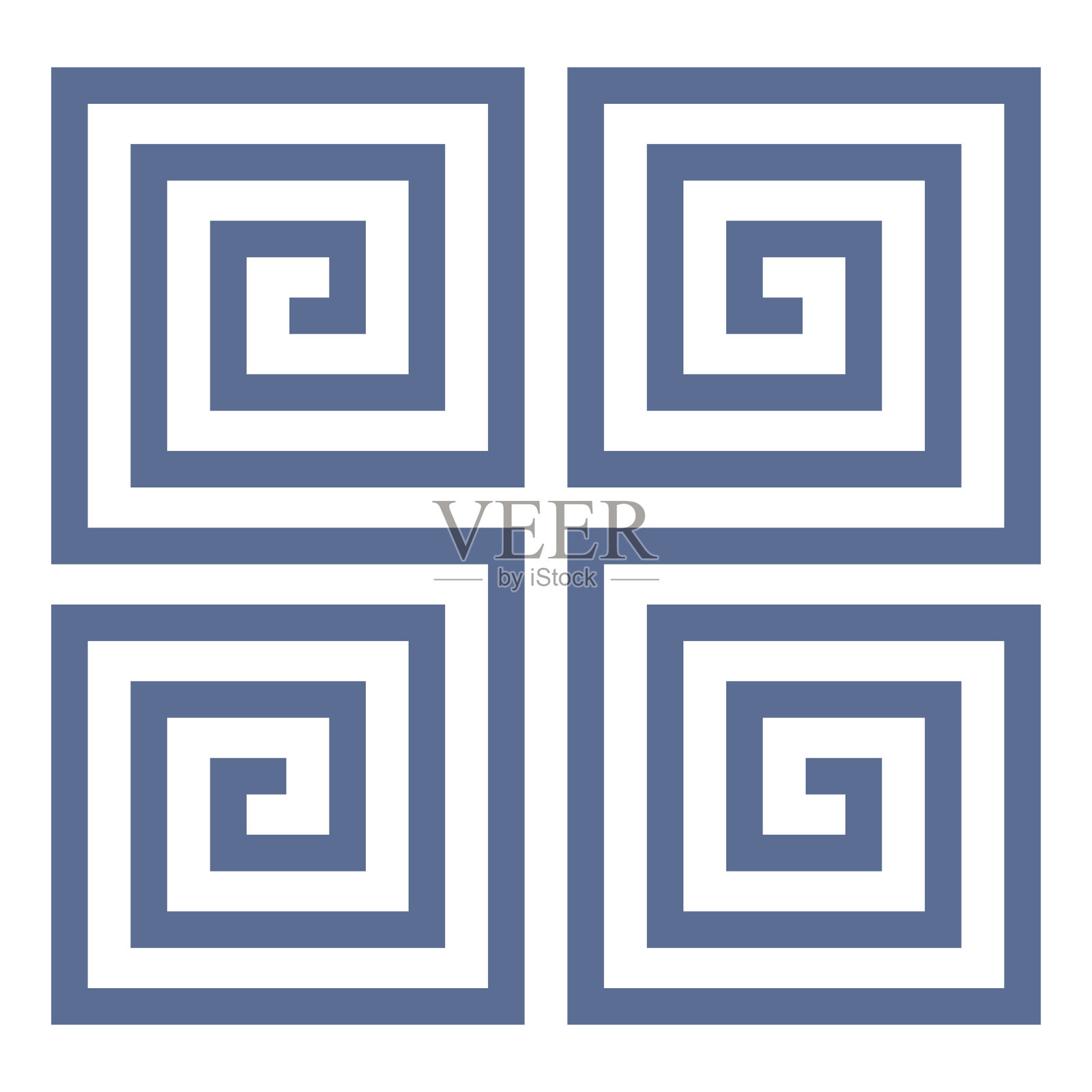 蓝灰色彩虹插画图片素材