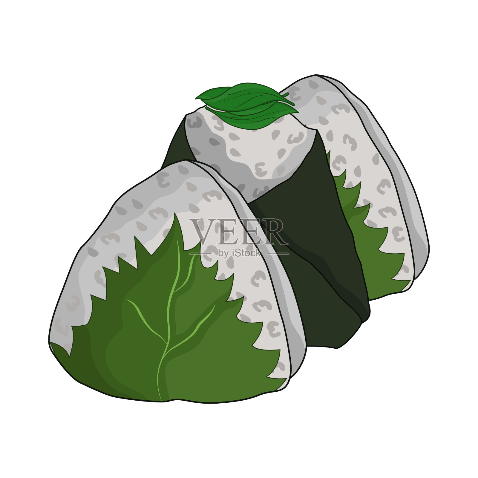 的饭团插画图片素材