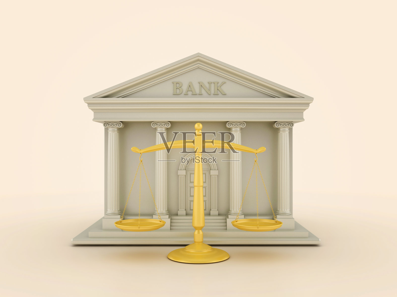 银行大楼的法定重量秤照片摄影图片