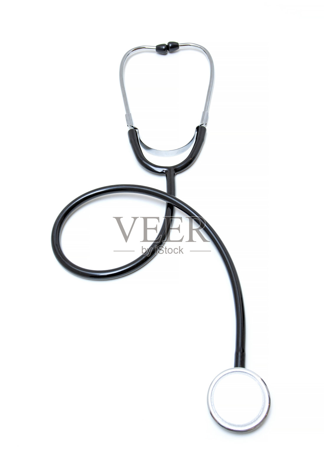 听诊器孤立在白色背景上照片摄影图片