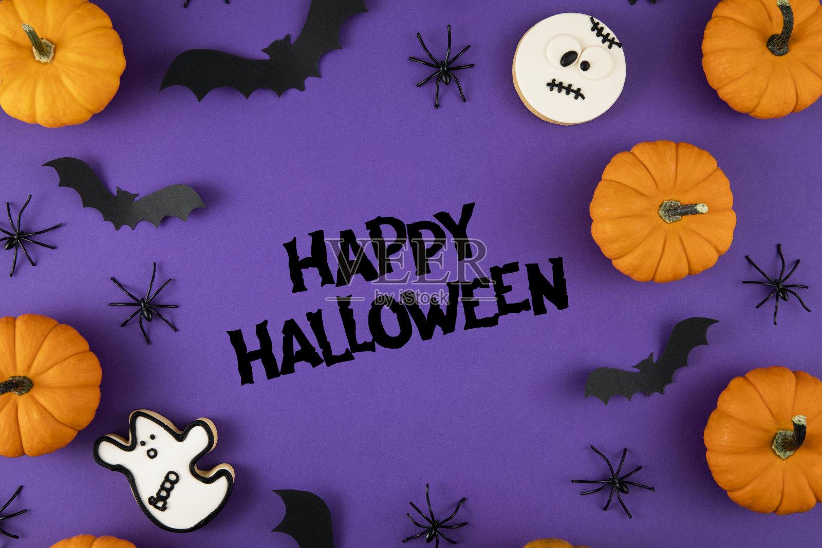 万圣节装饰背景照片摄影图片