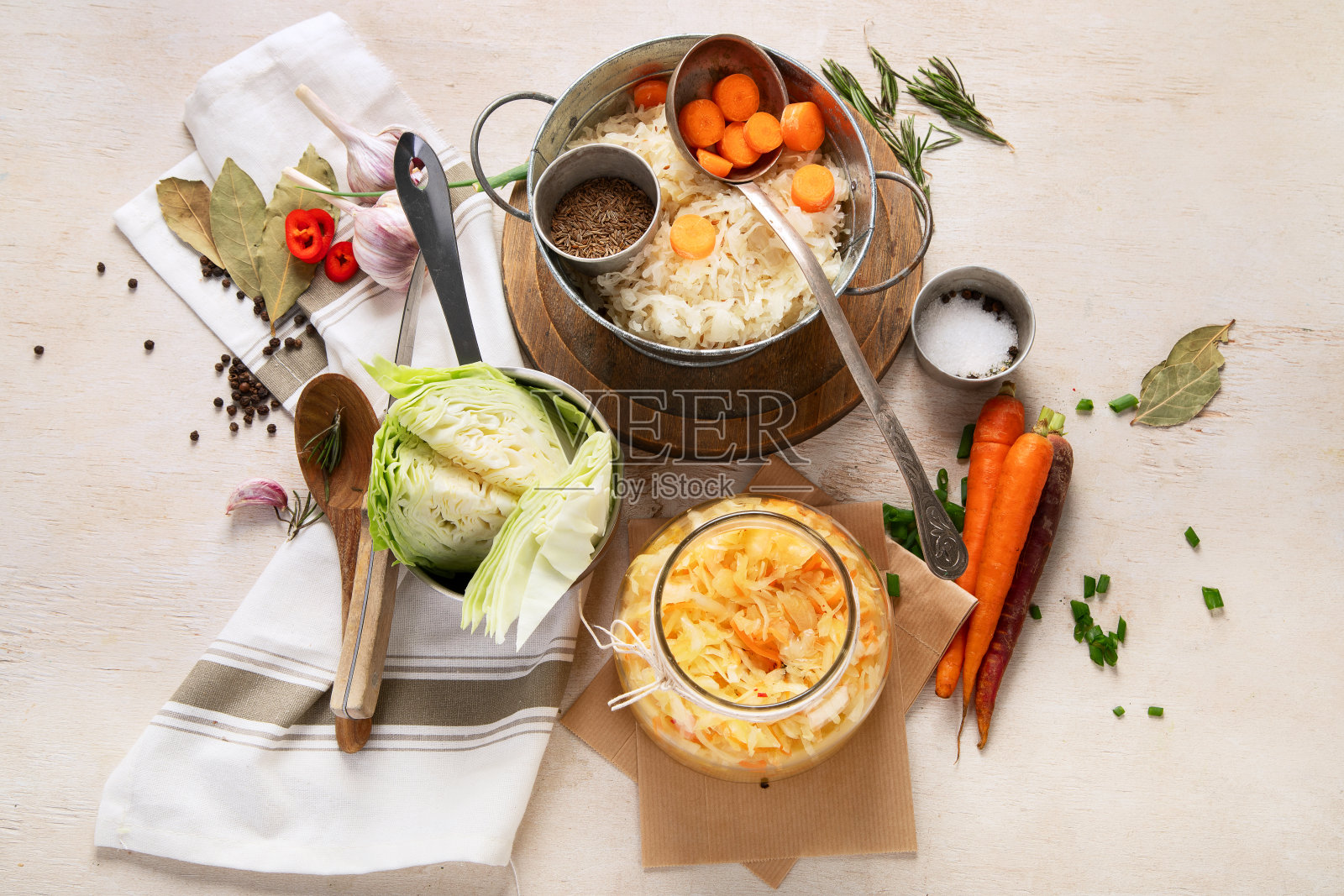 木底罐自制酸菜照片摄影图片