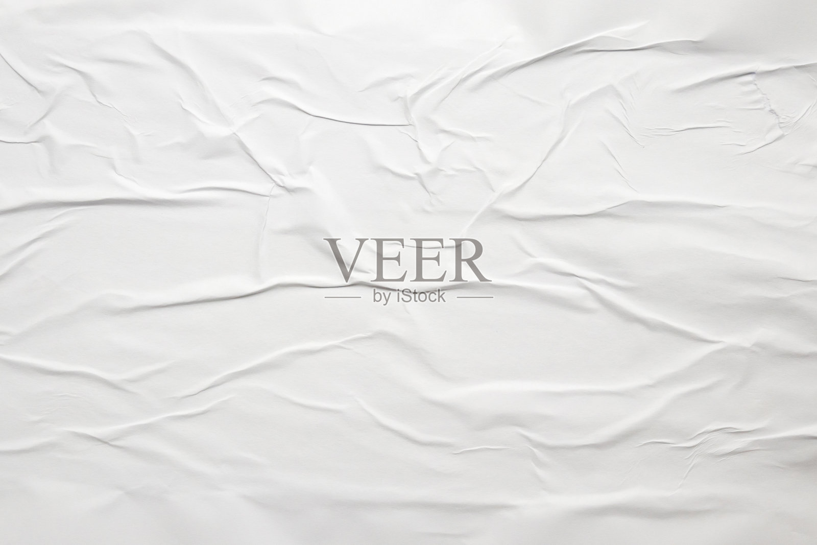 白色皱巴巴和皱巴巴的胶合纸海报纹理背景照片摄影图片