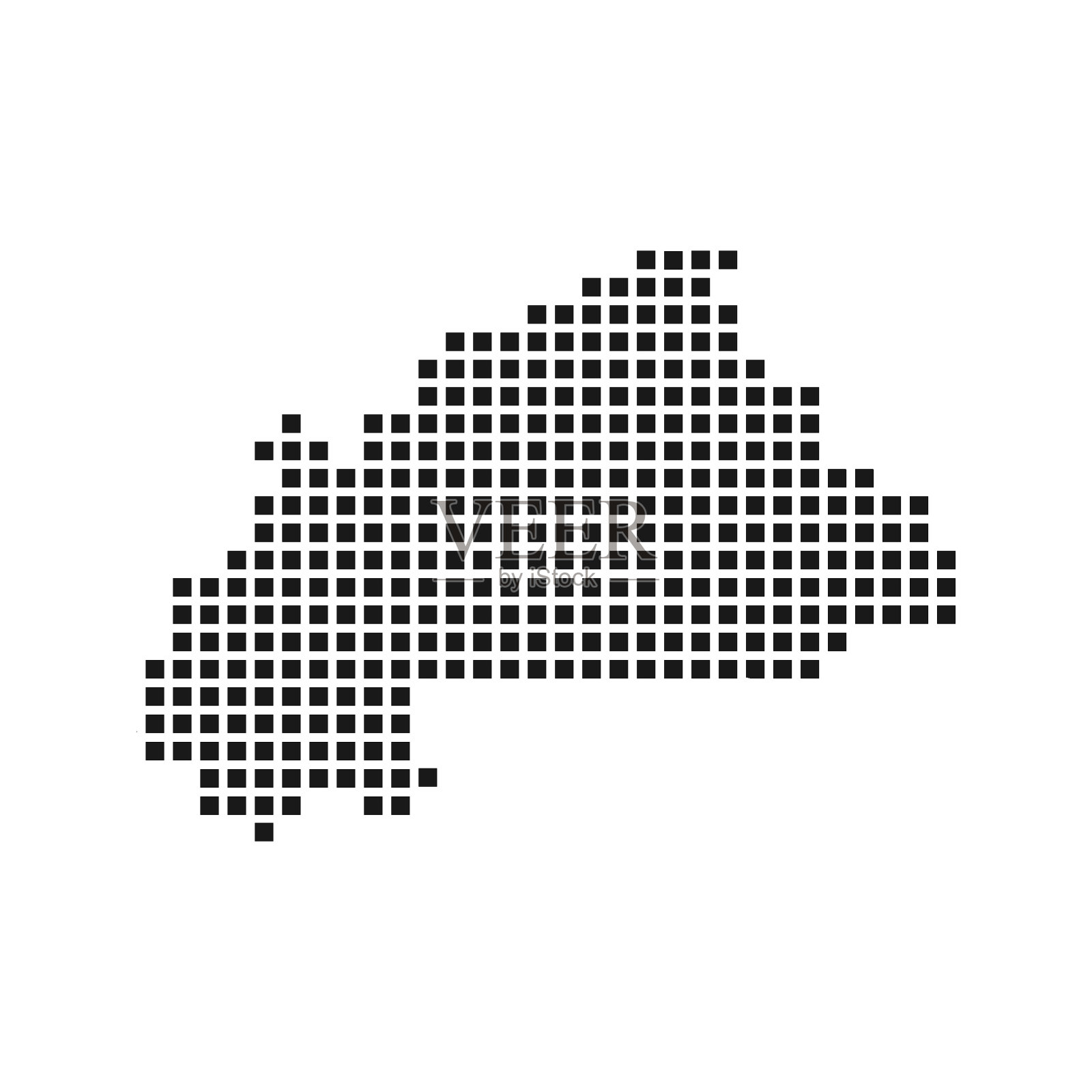 布基纳法索国家地图图标插画图片素材