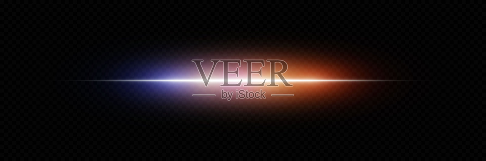 发光的闪光。高速警戒线的效果。插画图片素材