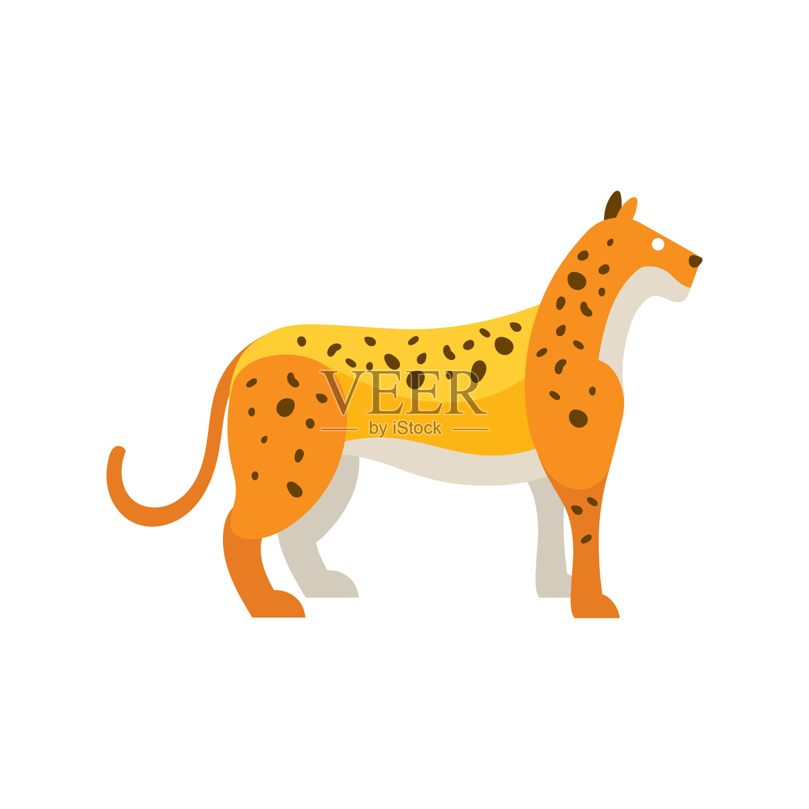 豹插画图片素材