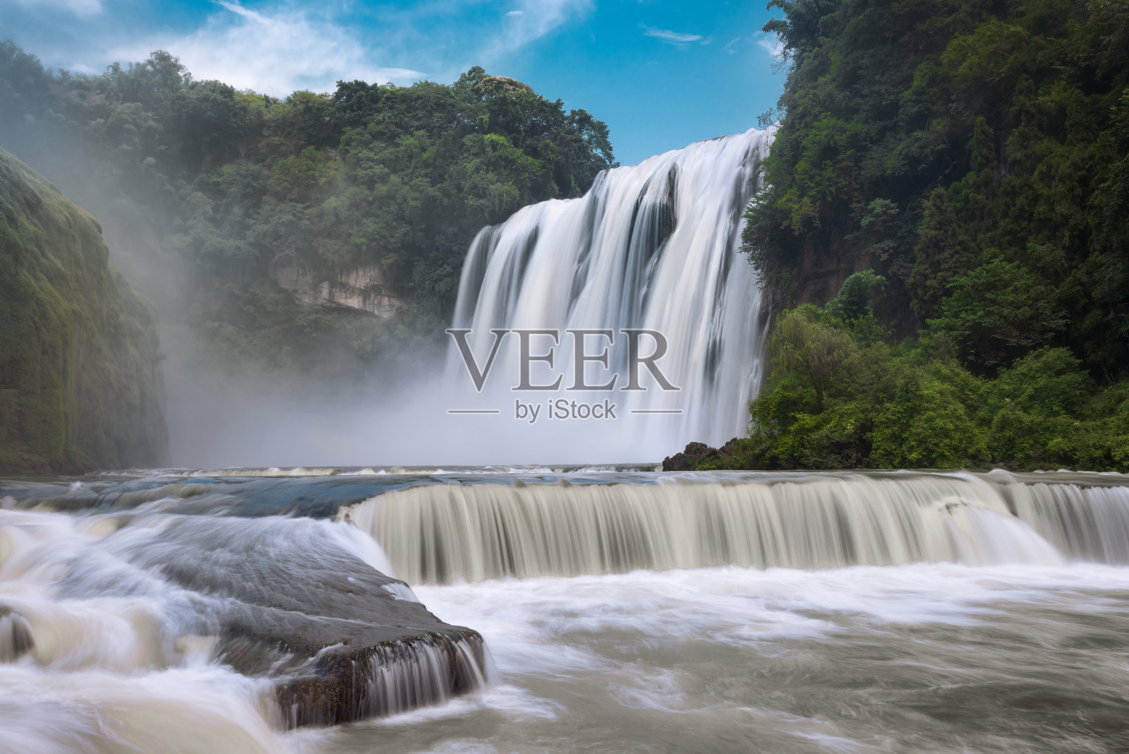 黄果树瀑布，中国贵州安顺照片摄影图片