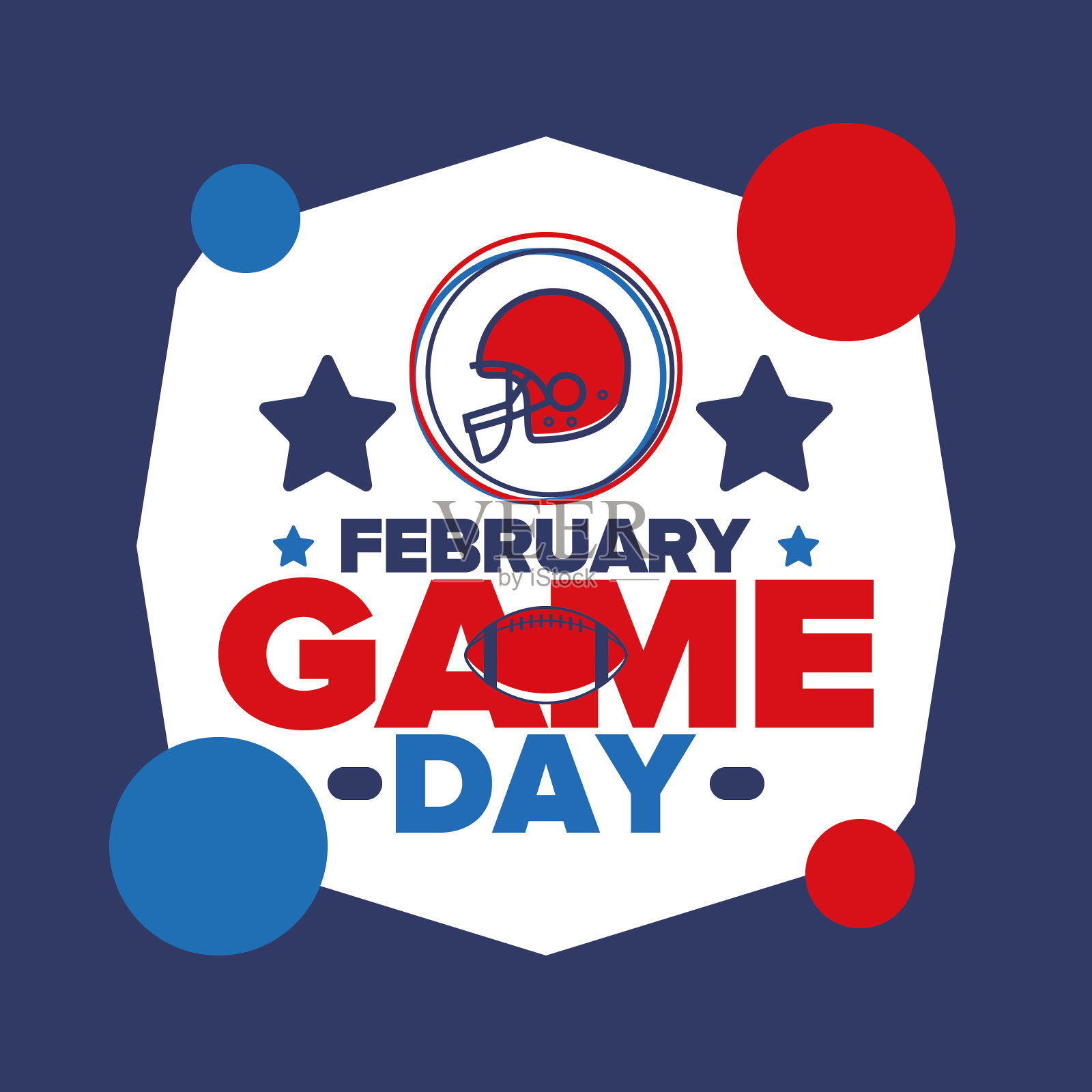 游戏的一天。美式橄榄球季后赛。美国的超级党。常规赛最后一场。职业团体冠军。美式足球的球。运动的海报。矢量图插画图片素材