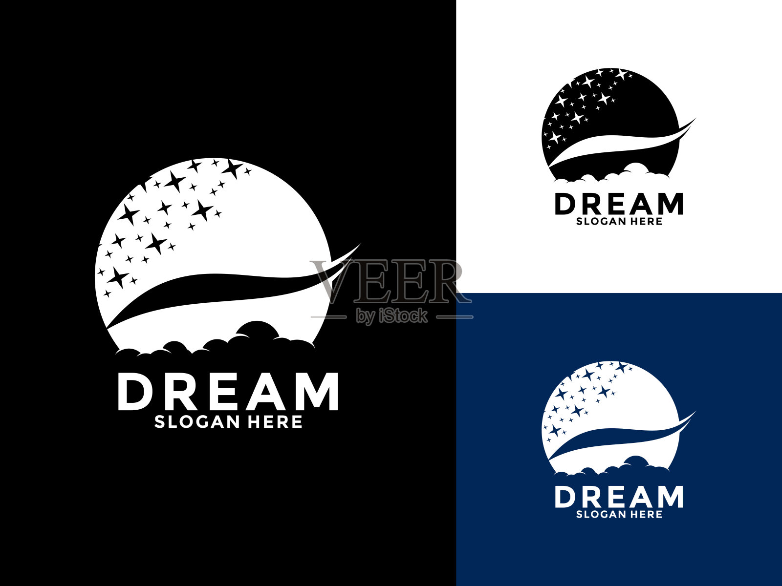 梦想矢量标志，达到梦想标志图标矢量，孩子梦想标志模板插画图片素材