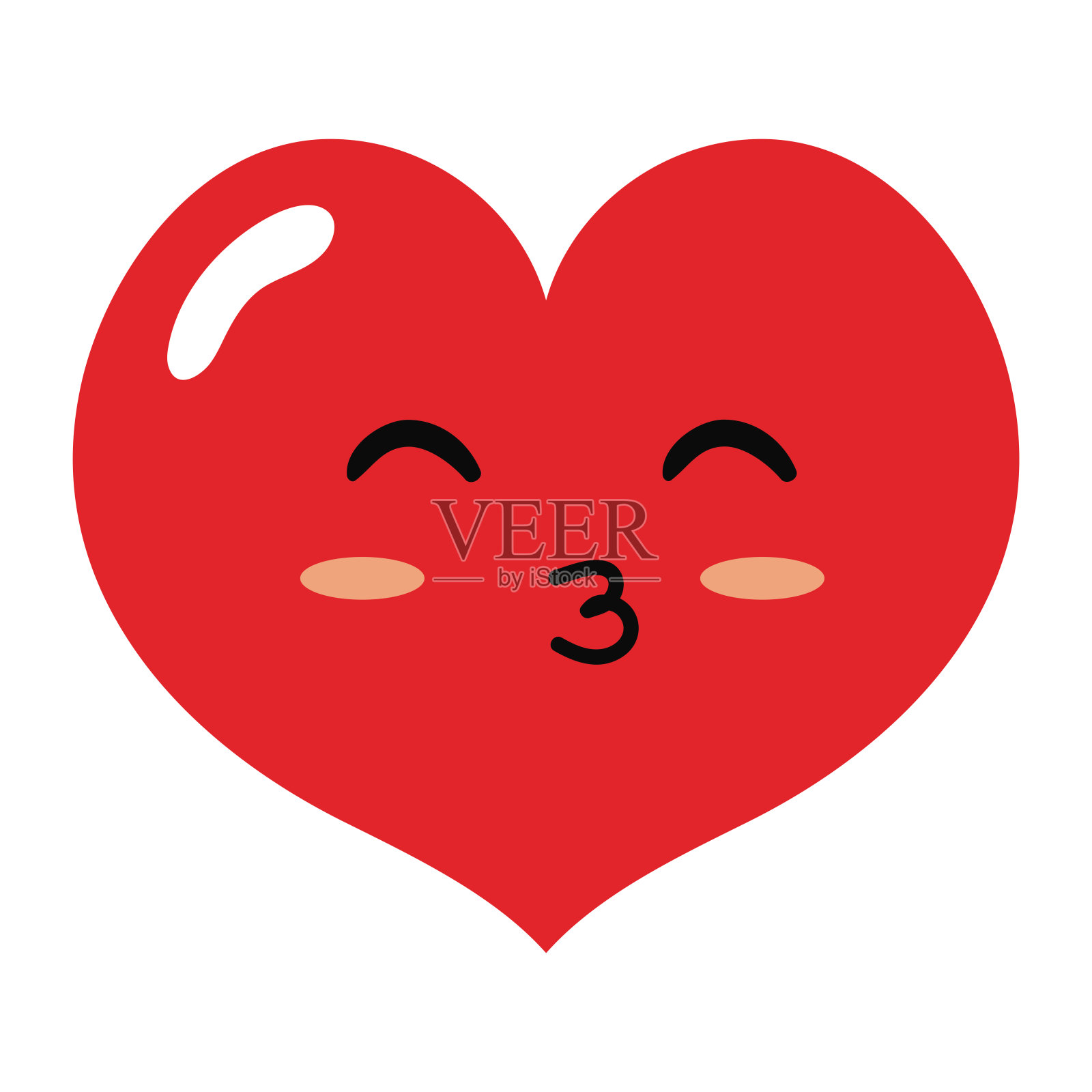 吻一天插画图片素材