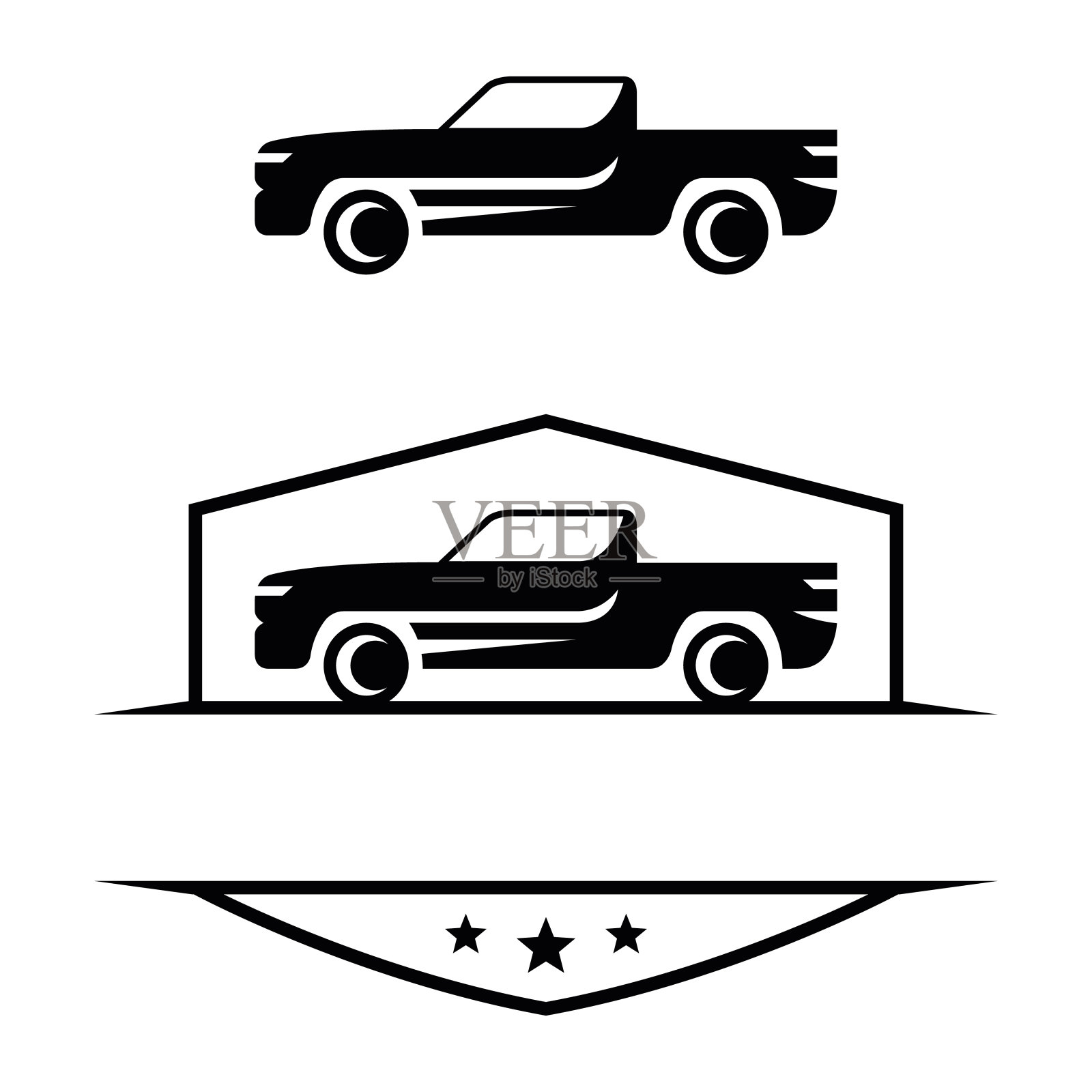 汽车121年插画图片素材