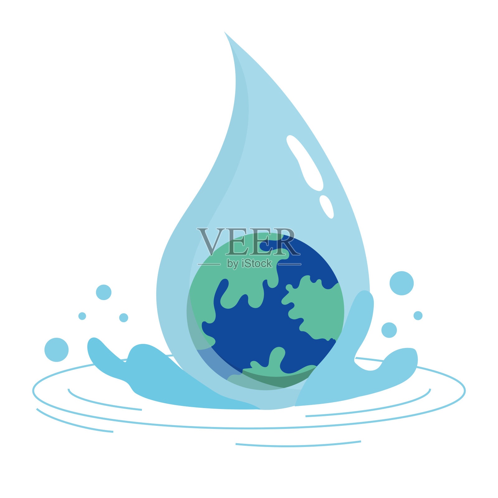 世界监测日收藏插画图片素材