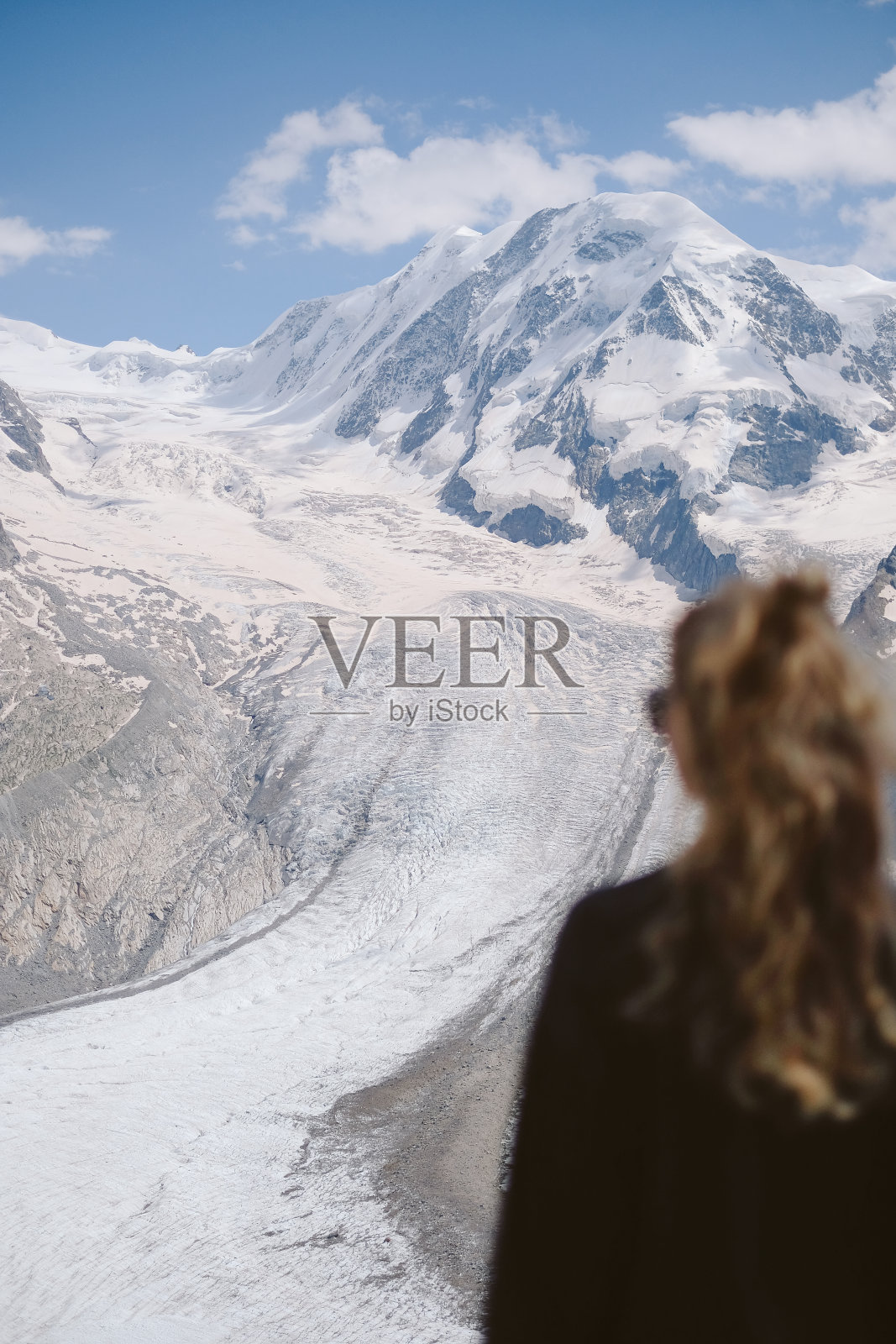 风景秀丽的山脉和冰川景观照片摄影图片