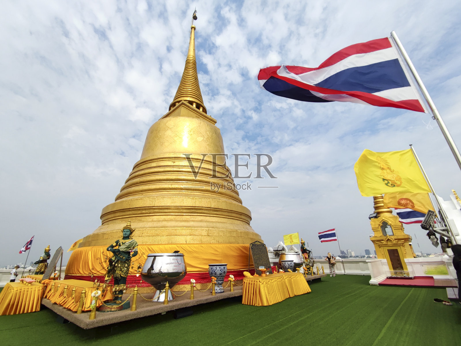 泰国曼谷金山的金塔照片摄影图片