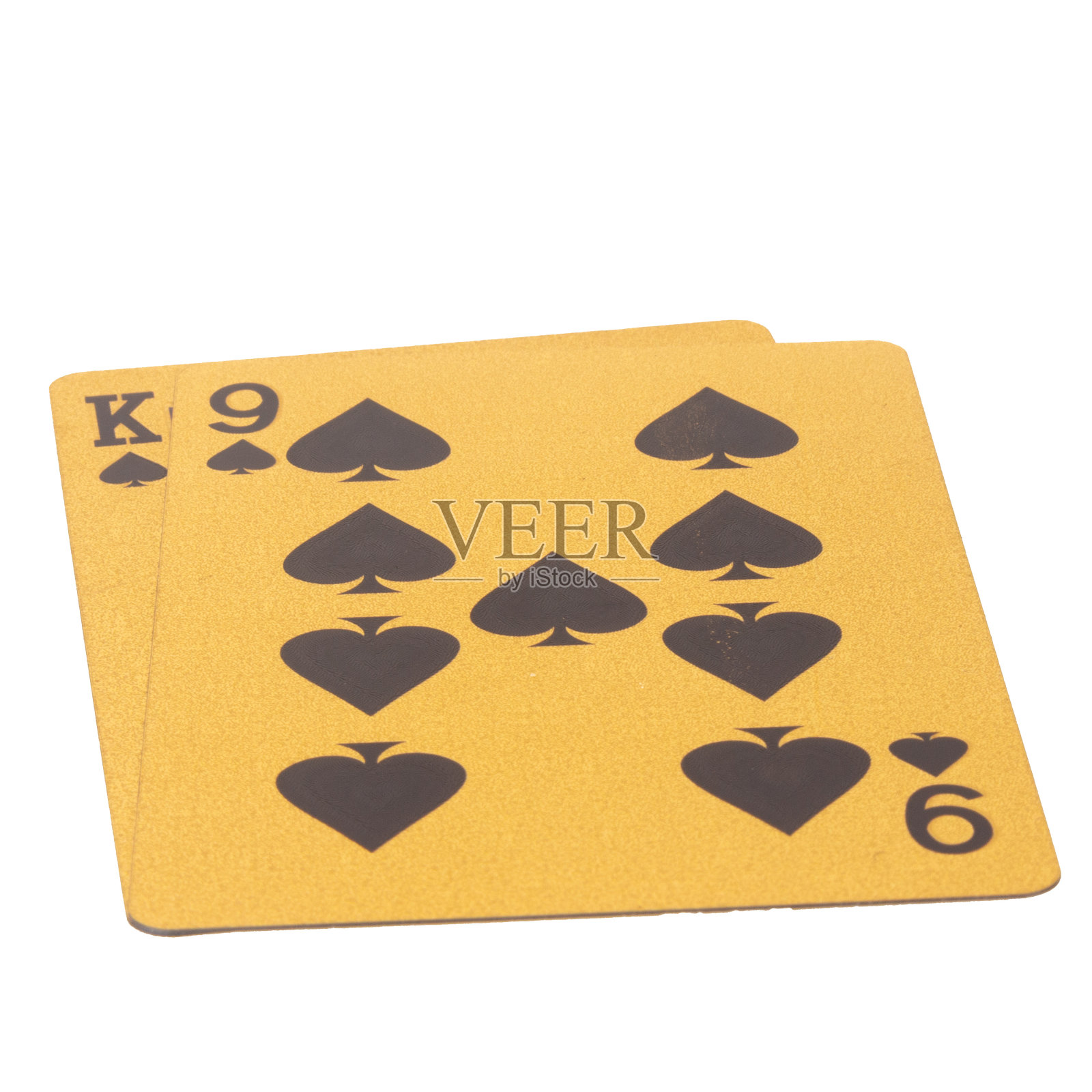 牌投注9百家乐孤立在白色背景照片摄影图片