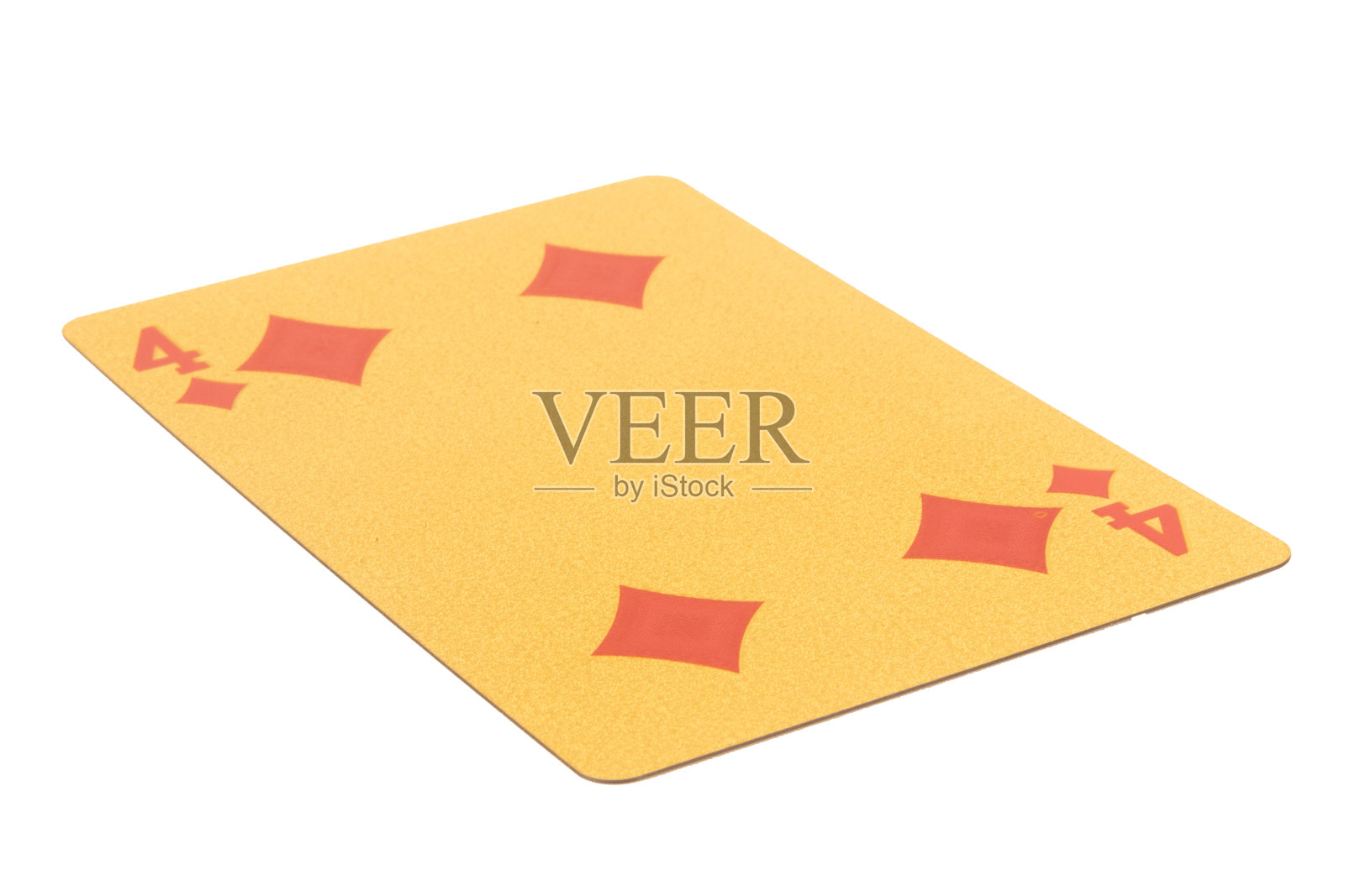 赌博牌4孤立在白色背景照片摄影图片