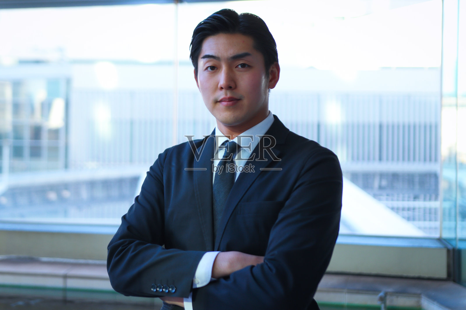 一个亚洲商人的肖像照片摄影图片