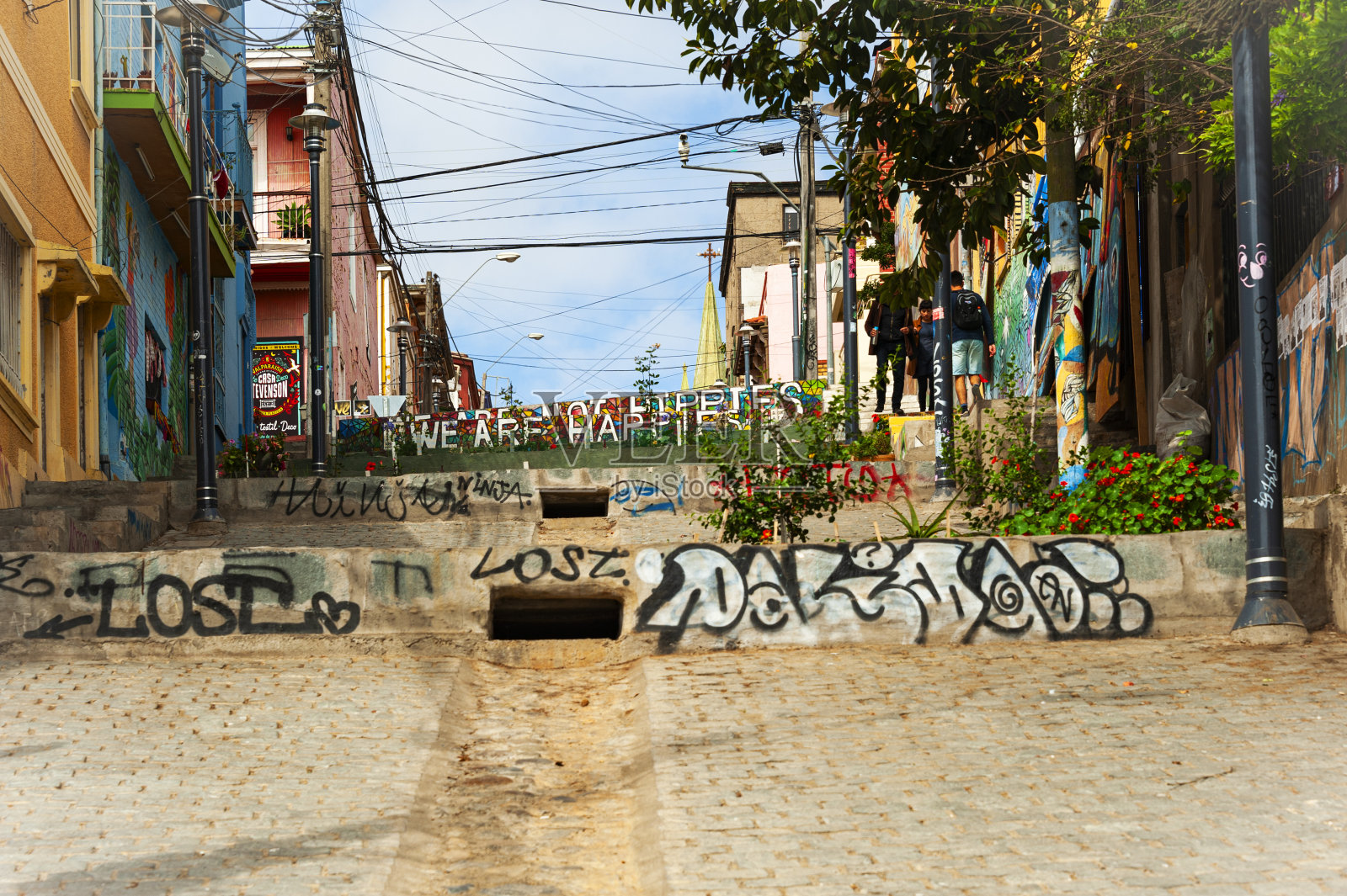 瓦尔帕莱索的街头艺术照片摄影图片