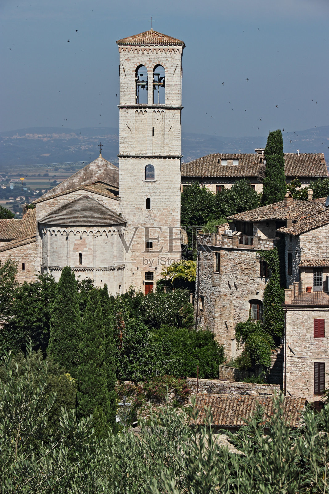阿西西，意大利中部的神秘小镇照片摄影图片