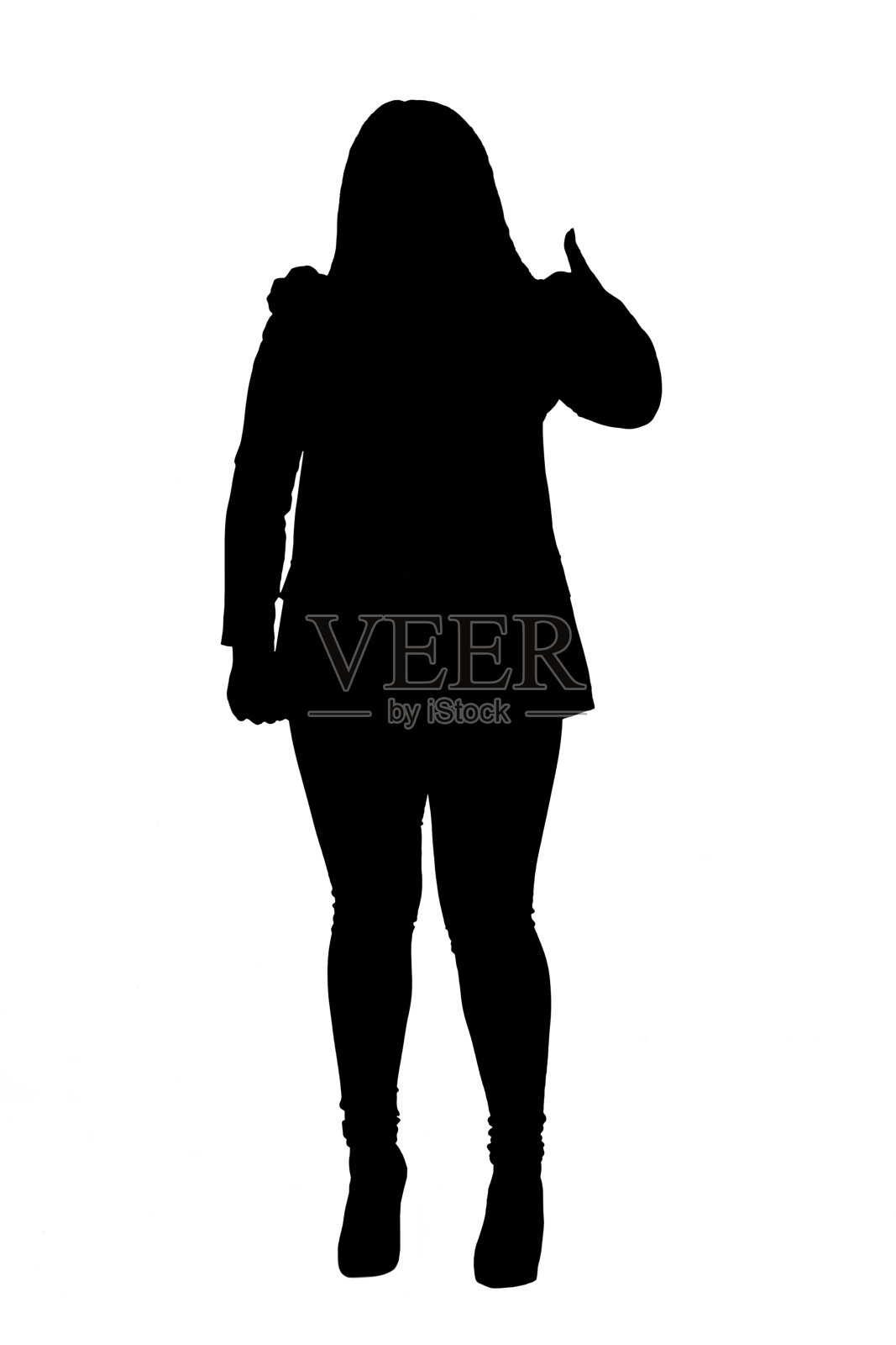 女人的剪影照片摄影图片