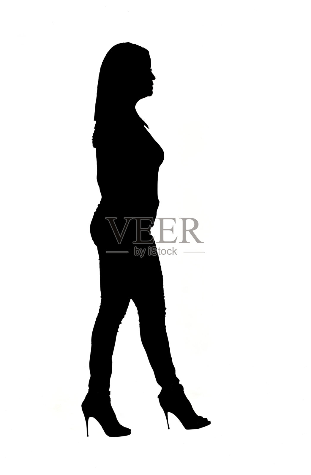 女人的剪影照片摄影图片