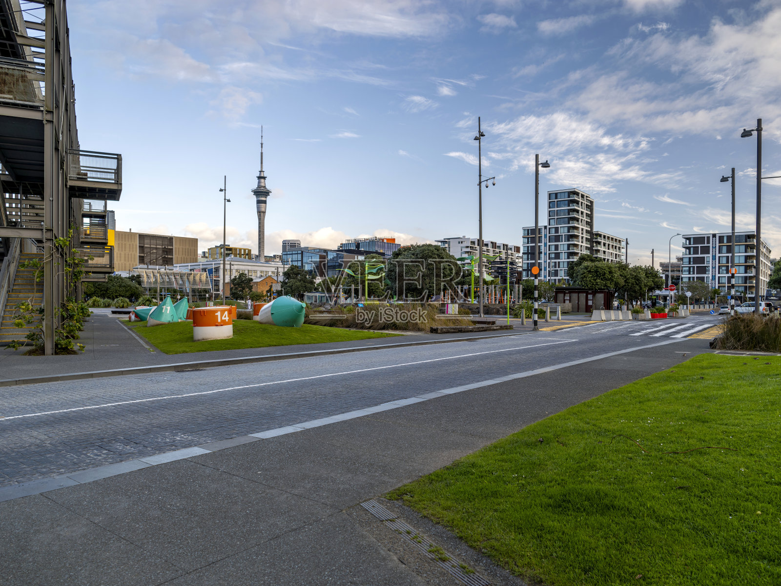 新西兰奥克兰CBD的温亚德区照片摄影图片
