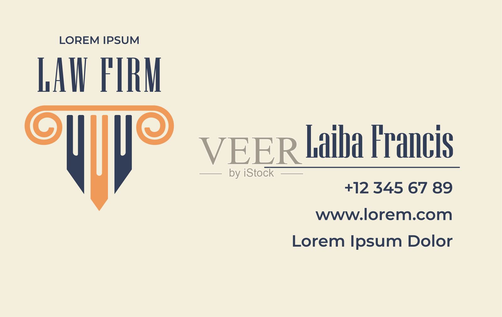 律师事务所商务拜访卡与资料插画图片素材