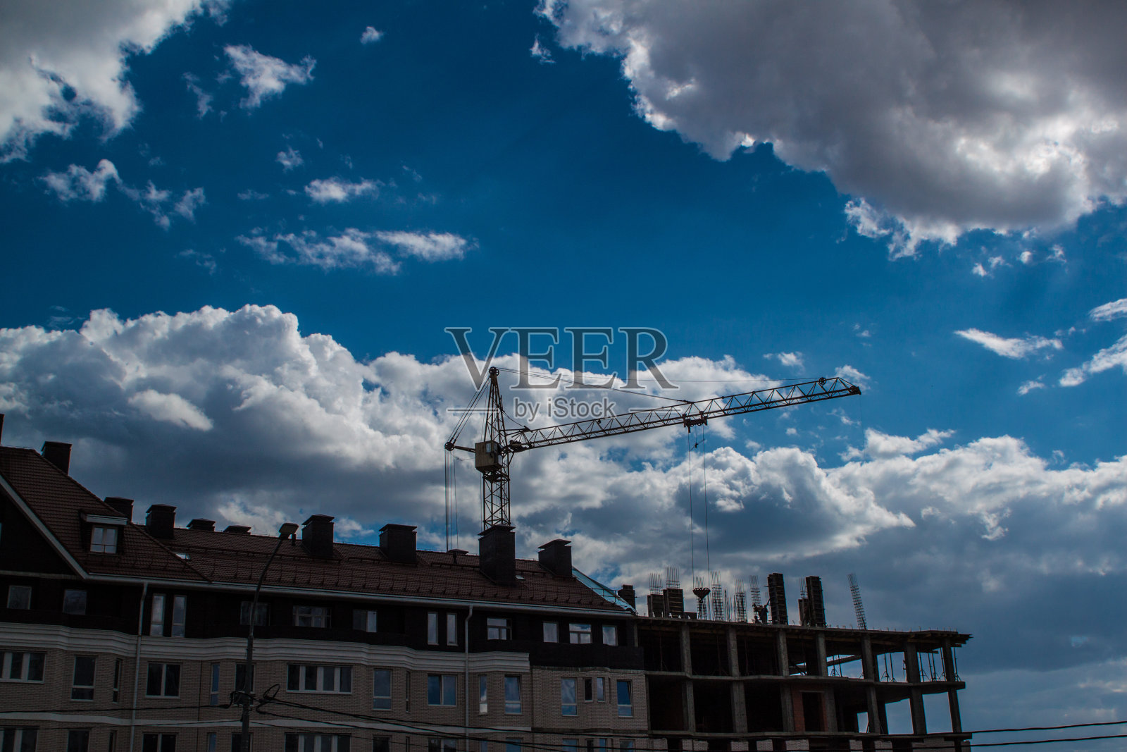 塔式起重机照片摄影图片