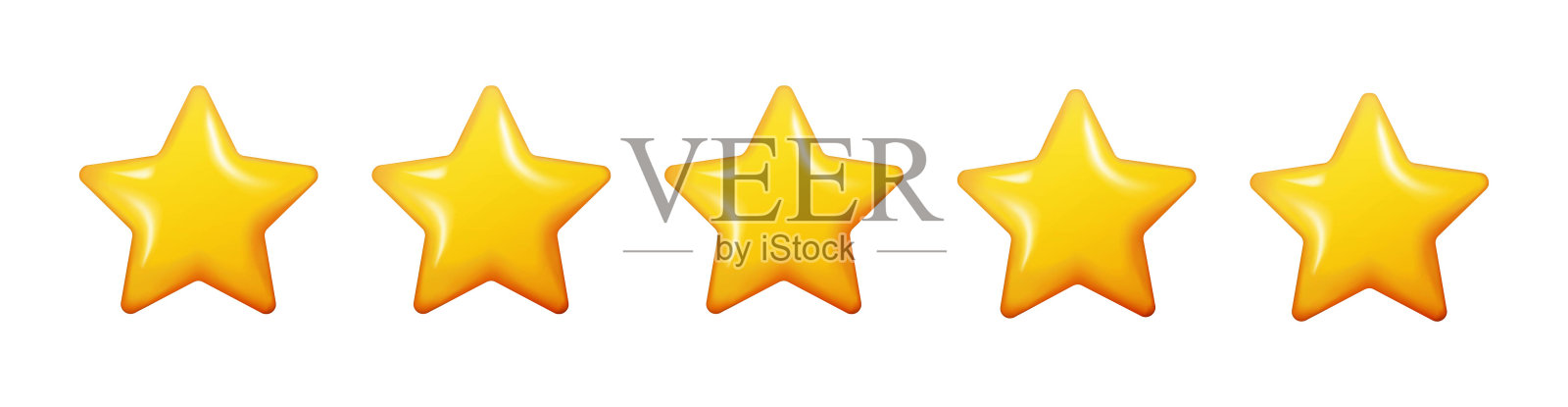 3d五星插画图片素材