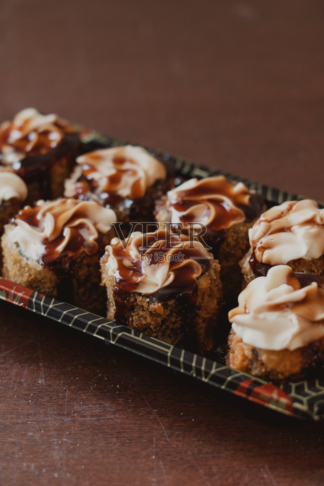 日式热卷寿司照片摄影图片