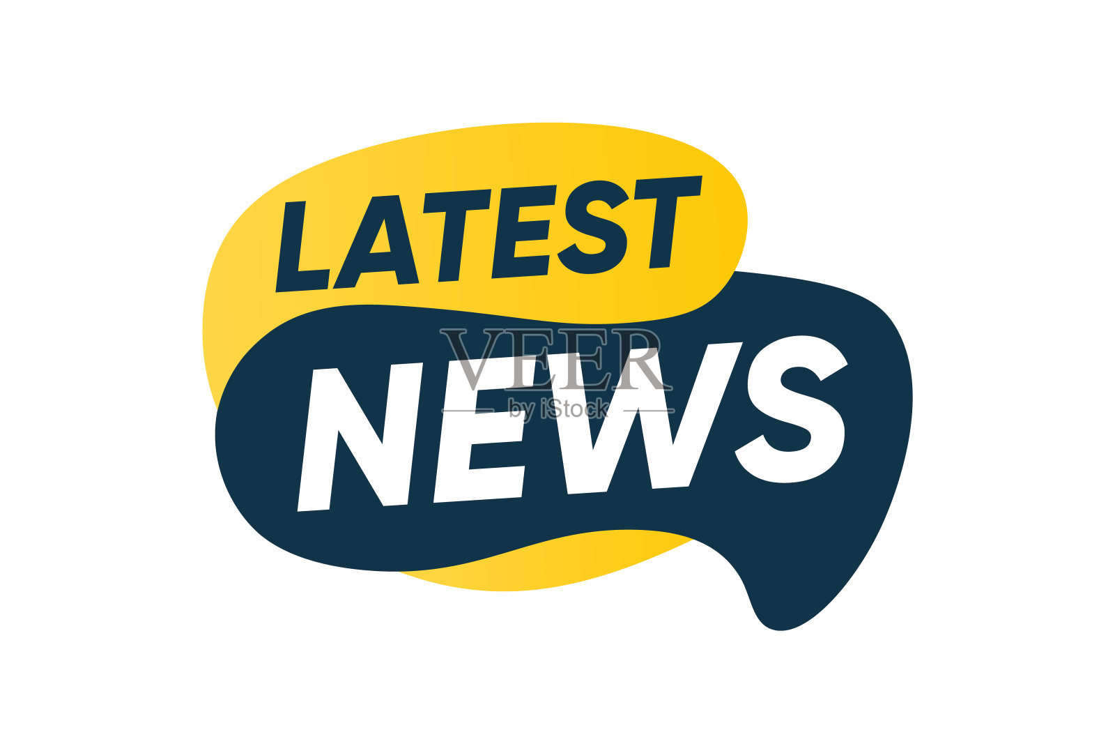 最新的新闻横幅标志徽章矢量设计插画图片素材