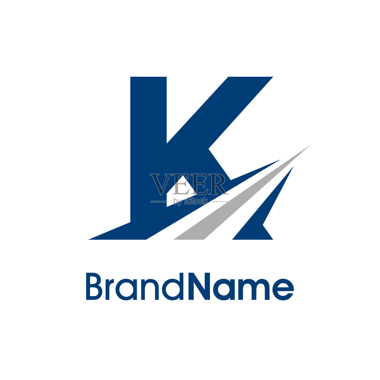 简单初始K路插画图片素材