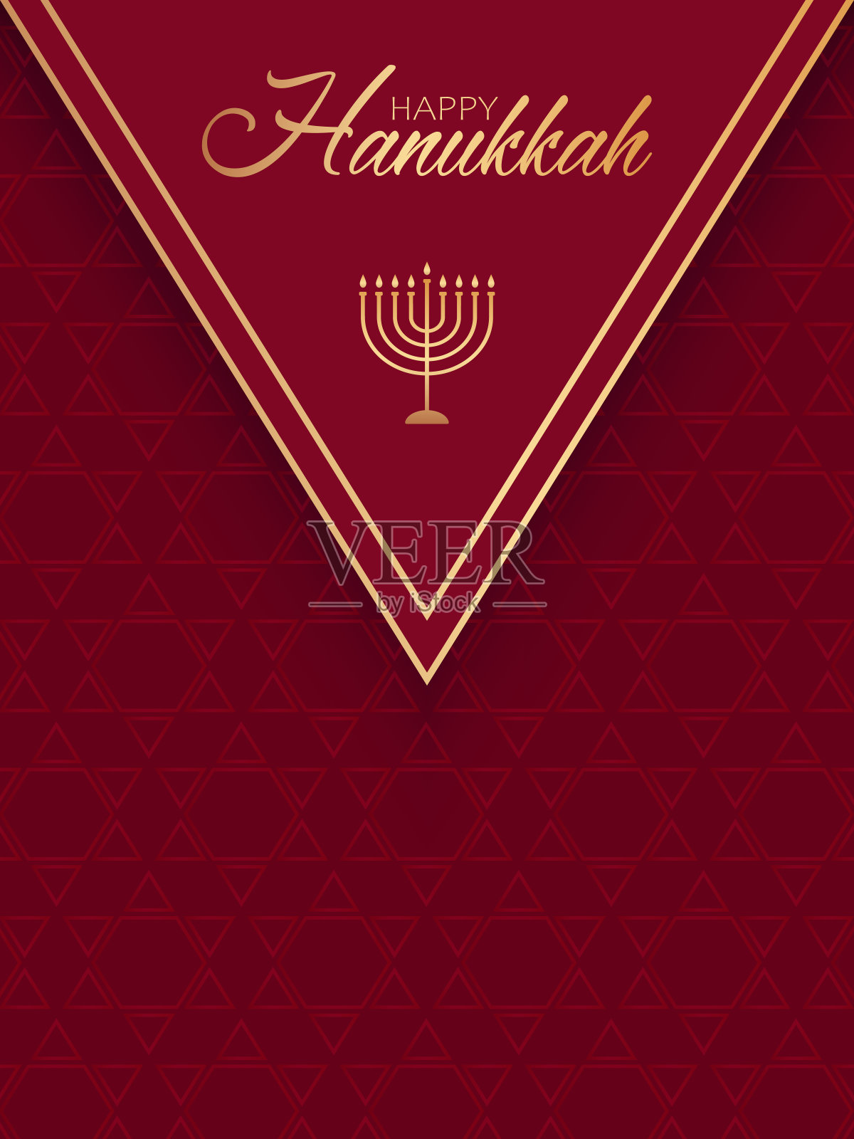 为犹太人庆祝光明节贺卡或海报的节日设计。插画图片素材