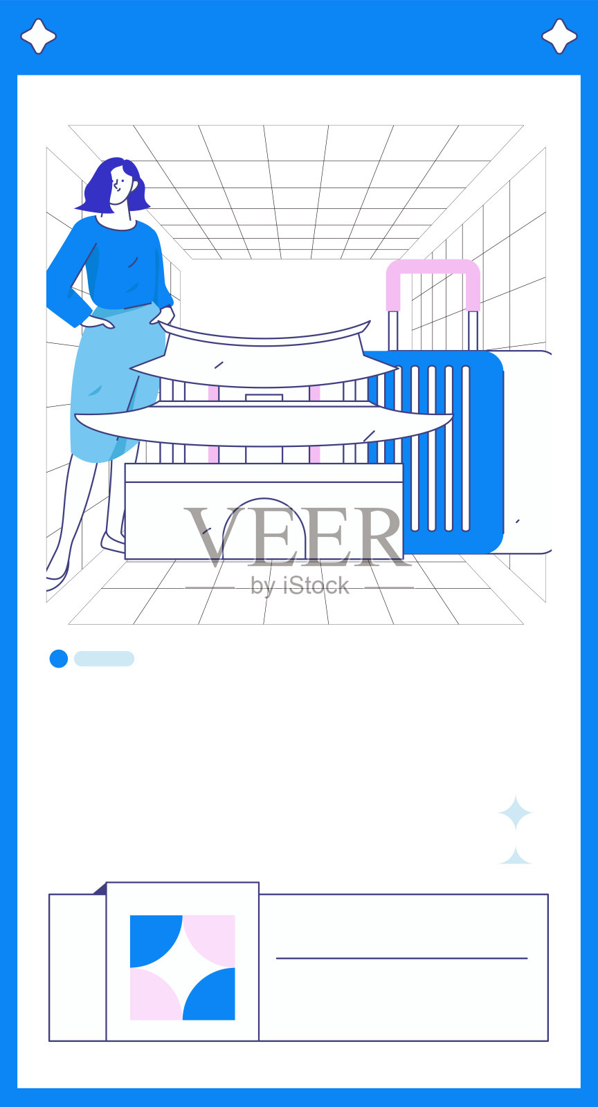 假期旅游旅游人物互联网背景矢量手绘插画插画图片素材