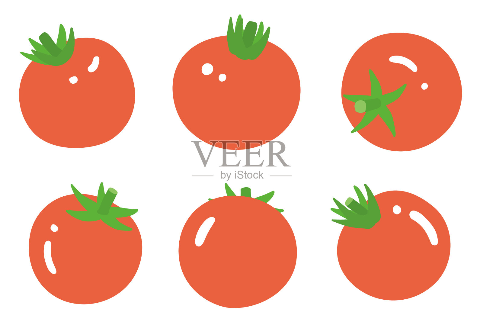 樱桃番茄插画图片素材
