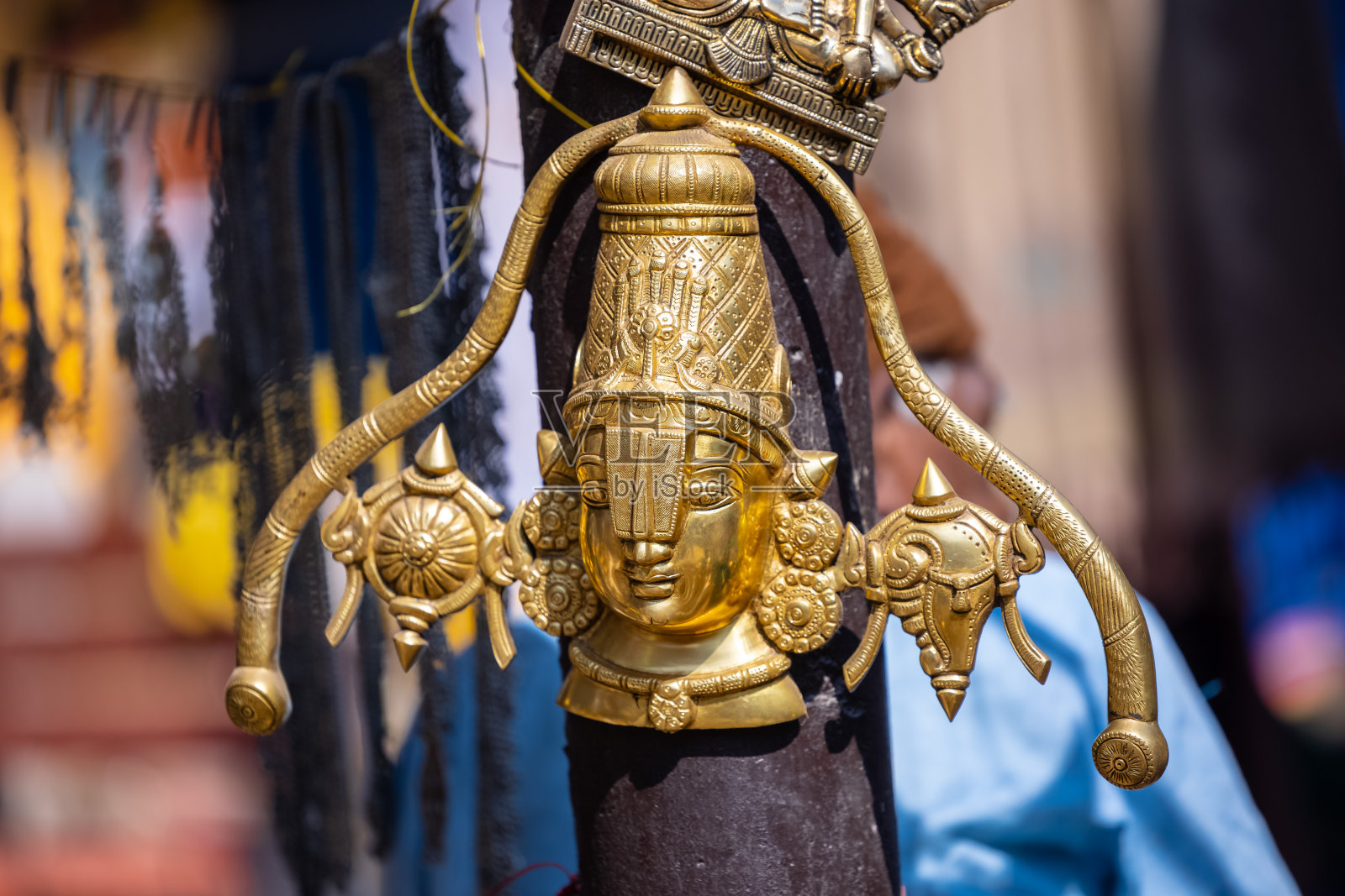 用黄铜制成的印度神像照片摄影图片