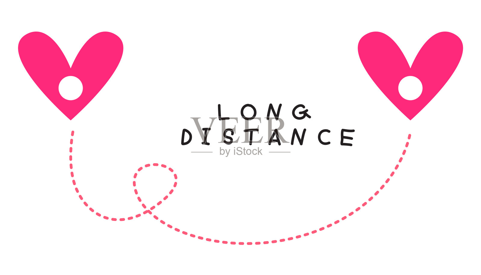 爱的异地标志和象征插画图片素材