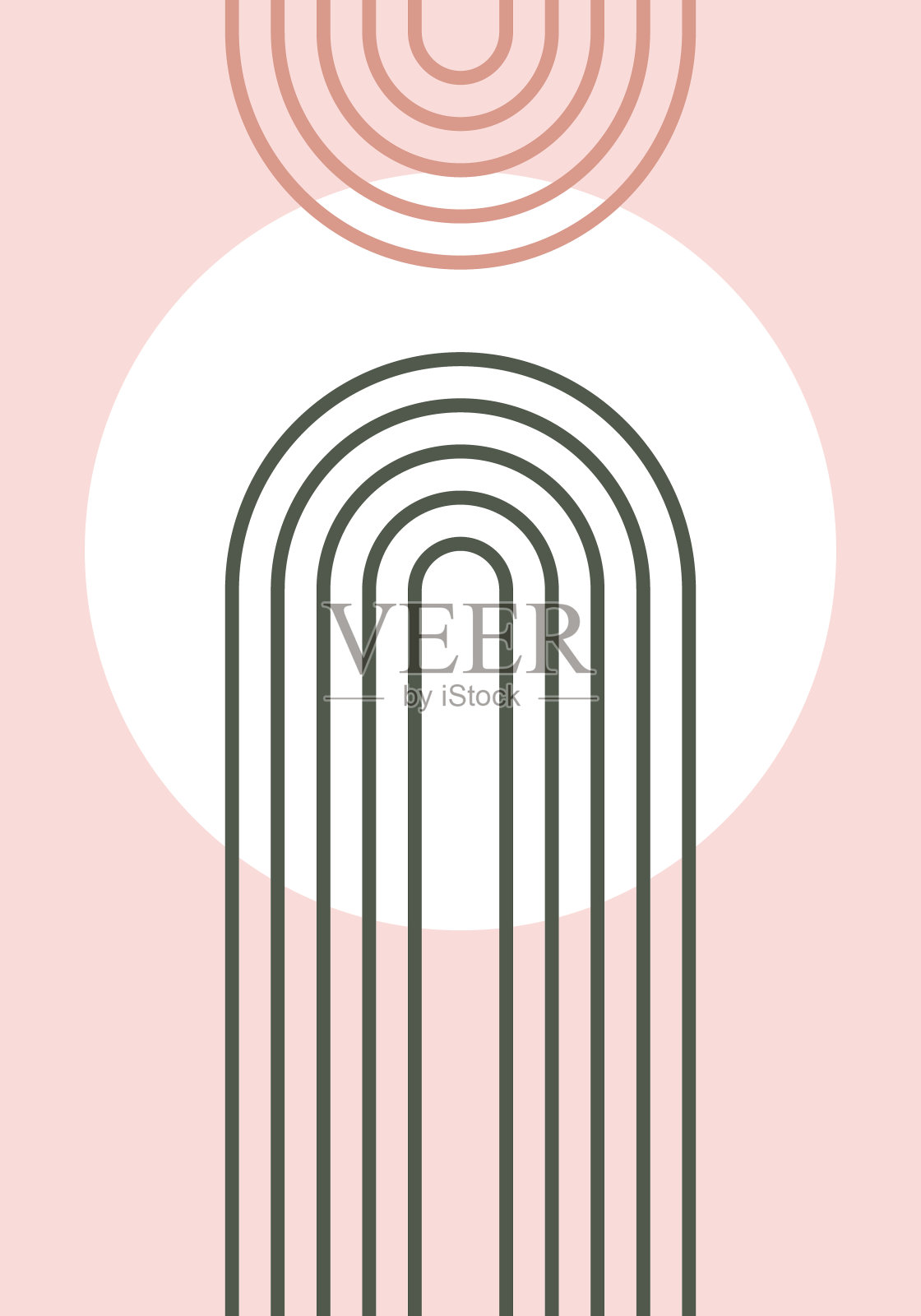 拱门和形状插画图片素材