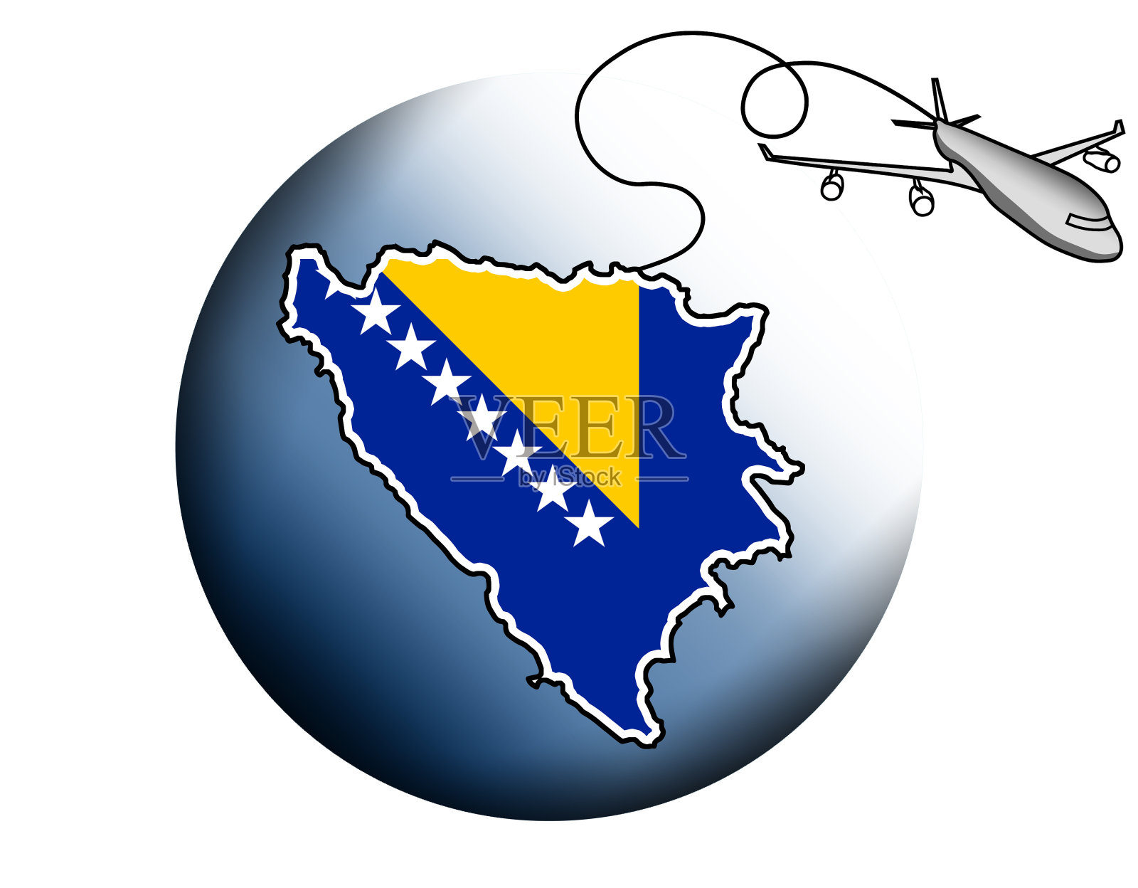 去波斯尼亚和黑塞哥维那旅行，探索另一个国家，另一种文化插画图片素材